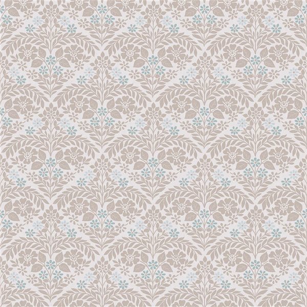 Laura Ashley 20.5-in W Dove Grey Margam Unpasted Wallpaper - 56-ft²