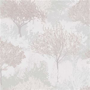 Superfresco Easy 20.5-in W Mauve Birch Unpasted Wallpaper - 56-ft²