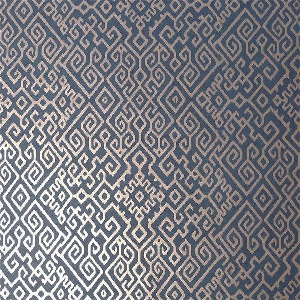 Boutique Bazaar Navy 56-ft² Unpasted Wallpaper