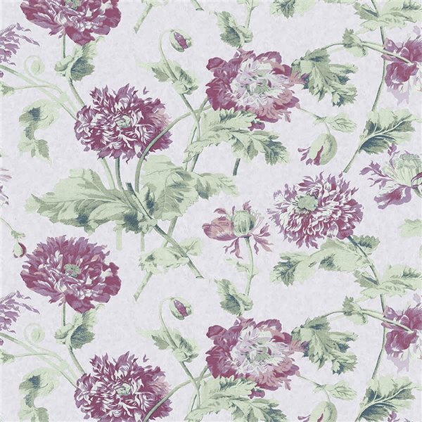 Laura Ashley Hepworth Grape 56-ft² Unpasted Wallpaper