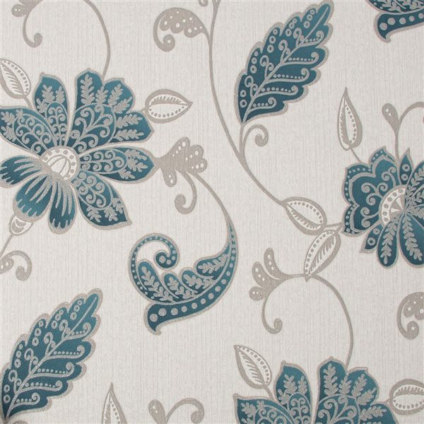 Fresco Juliet Emerald Removable Textured Wallpaper - 56-ft²/Per Roll