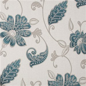 Fresco Juliet Emerald Removable Textured Wallpaper - 56-ft²/Per Roll