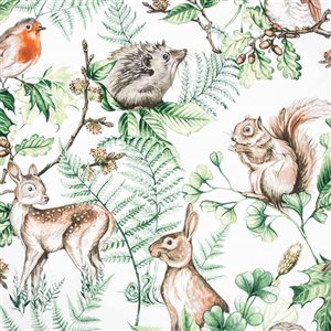 Superfresco Easy Woodland Animals Natural Removable Wallpaper - 56-ft²/Per Roll