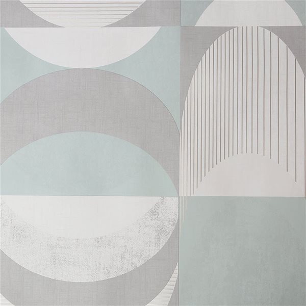 Sublime Seamless Geo Mint 56-ft² Unpasted Wallpaper