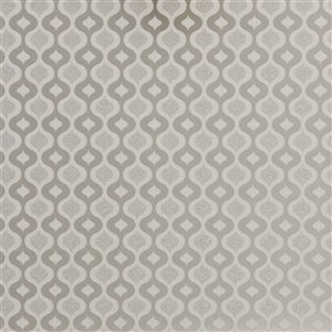 Superfresco Luxe Ogee Taupe Unpasted Wallpaper - 56-ft²/Per Roll