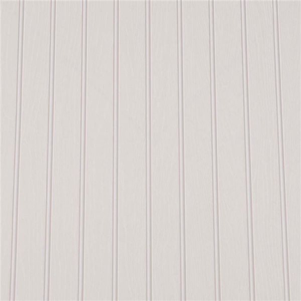 transform Off-White Faux Beadboard Peel and Stick Wallpaper - 30.75-ft²/Per Roll