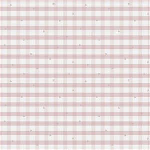 Laura Ashley Gingham Pale Amethyst Purple 56-ft² Unpasted Wallpaper