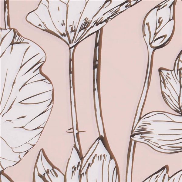 transform Pink Illustrative Floral Peel and Stick Wallpaper - 30.75-ft²/Per Roll