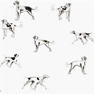 Joules 20.5-in W Antique Creme Sketchy Dogs Unpasted Wallpaper - 56-ft²