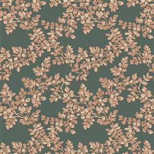 Laura Ashley Burnham Fern 56-ft² Unpasted Wallpaper