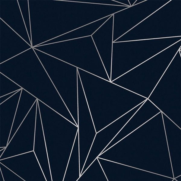 Next Scatter Geo Navy 56-ft² Unpasted Wallpaper