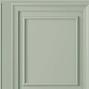 Laura Ashley Redbrook Wood Panel Sage 56-ft² Unpasted Wallpaper