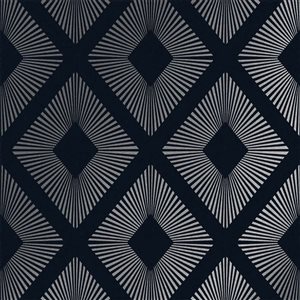 Next Deco Triangle Navy 56-ft² Unpasted Wallpaper