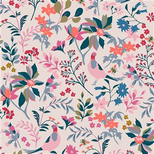 Joules 20.5-in W Multicolour/Antique Cream Fields Edge Floral Unpasted Wallpaper - 56-ft²