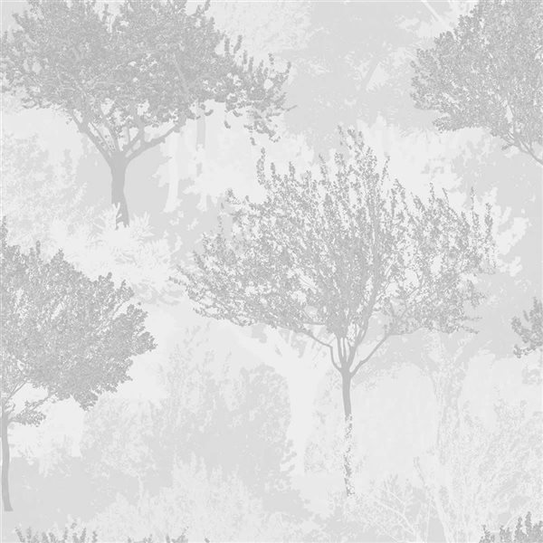 Superfresco Easy 20.5-in W Silver Birch Unpasted Wallpaper - 56-ft²