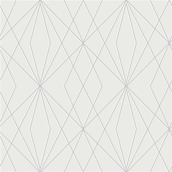 Transform Trellis White 30.75-ft² Peel and Stick Wallpaper