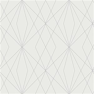 Transform Trellis White 30.75-ft² Peel and Stick Wallpaper