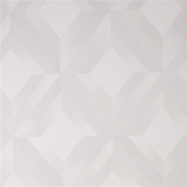 Sublime Arabella Geometric Neutral Unpasted Wallpaper - 56-ft²/Per Roll