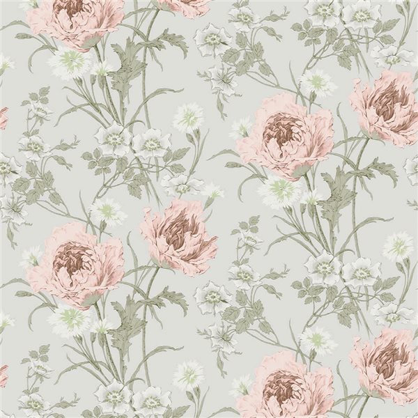 Papier peint Aurelie Laura Ashley vert 56-pi² non encollé