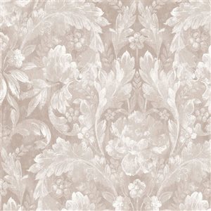 Laura Ashley Apolline Dove Grey 56-ft² Unpasted Wallpaper