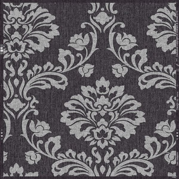 Laura Ashley Aroura Black 30.75-ft² Peel and Stick Wallpaper