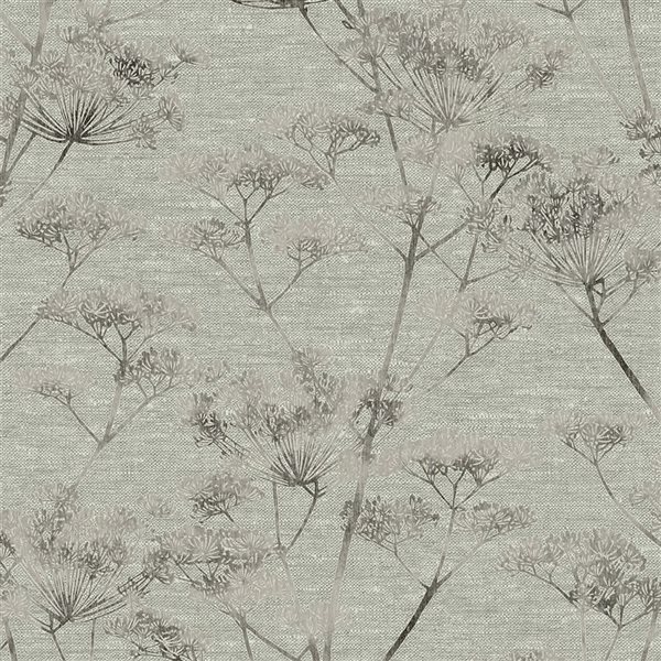 Boutique Serene Seedhead Sage 56-ft² Unpasted Wallpaper