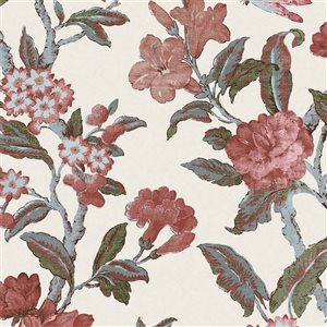 Laura Ashley 20.5-in W Crimson Red Minera Unpasted Wallpaper - 56-ft²