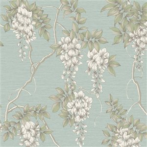 Superfresco Wisteria Duck Egg 56-ft² Unpasted Wallpaper