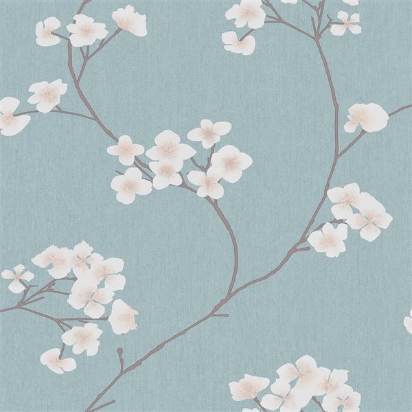 Transform Blossom Blue 30.75-ft² Peel and Stick Wallpaper