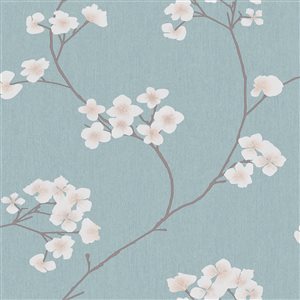 Transform Blossom Blue 30.75-ft² Peel and Stick Wallpaper