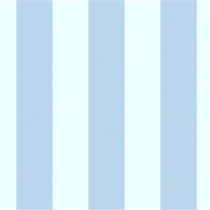 Laura Ashley Lille Matte Stripe Blue Sky 56-ft² Unpasted Wallpaper