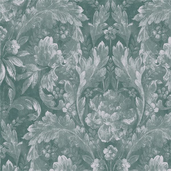 Papier peint Apolline Laura Ashley vert jade 56-pi² non encollé