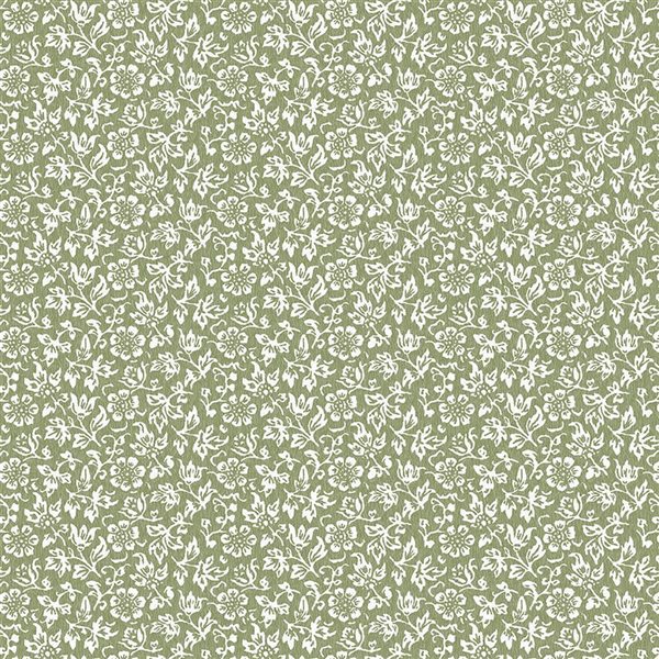 Boutique Sweet Alyssum Moss Green 56-ft² Unpasted Wallpaper