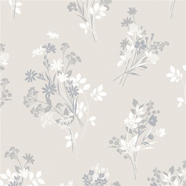 Papier peint Igerna Natural Laura Ashley blanc cassé 56-pi² non encollé