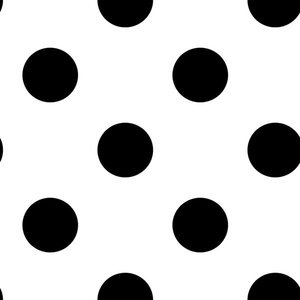 Papier peint Dots Black noir 30,75-pi² autoadhésif