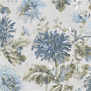 Laura Ashley Maryam Seaspray 56-ft² Unpasted Wallpaper