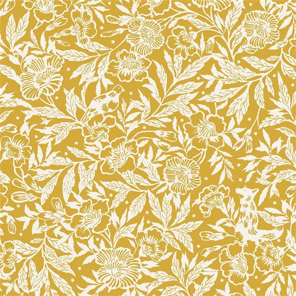 Joules 20.5-in W Antique Gold Twilight Ditsy Unpasted Wallpaper - 56-ft²