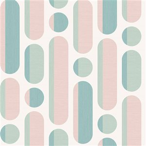 Envy Morse Rose and Sage 56-ft² Removable Unpasted Wallpaper