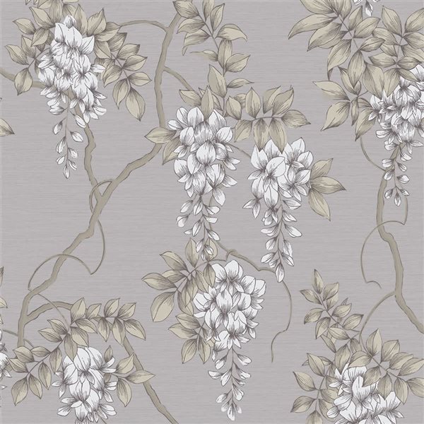 Superfresco Wisteria Mauve 56-ft² Unpasted Wallpaper