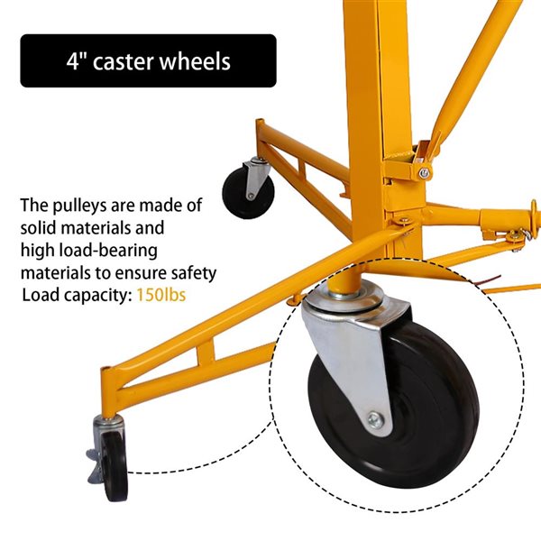 Flynama 16-ft Yellow Steel Drywall Lift