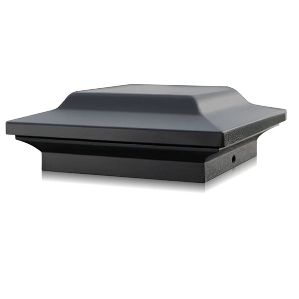 Classy Caps 4 x 4-in Black Aluminum Post Cap