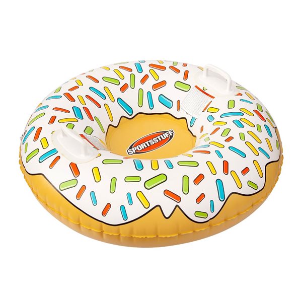 SportsStuff Donut 1-Person Inflatable Multi-Colour PVC Snow Tube Sled