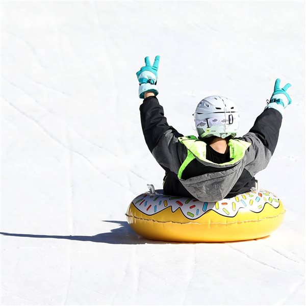 SportsStuff Donut 1-Person Inflatable Multi-Colour PVC Snow Tube Sled