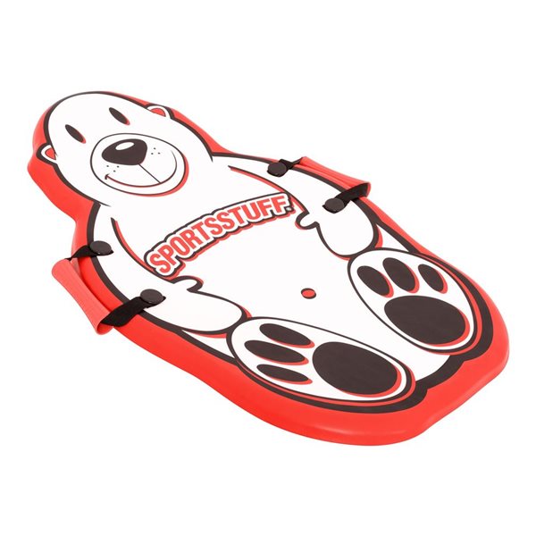 SportsStuff Silly Polar Bear 1-Person Red Foam Snow Sled