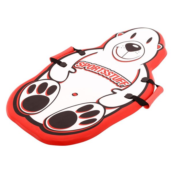 SportsStuff Silly Polar Bear 1-Person Red Foam Snow Sled