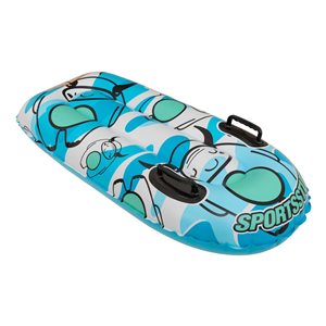 Luge gonflable avec monstre polaire SportStuff bleu aqua en PVC pour 1 personne