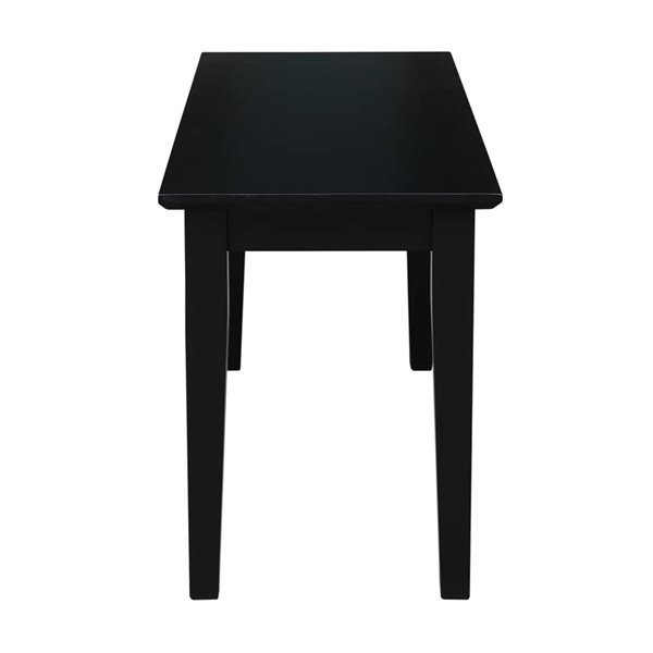International Concepts Shaker Styled Wood Bench - Black