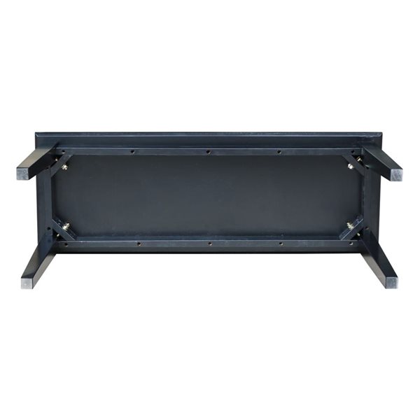 International Concepts Shaker Styled Wood Bench - Black