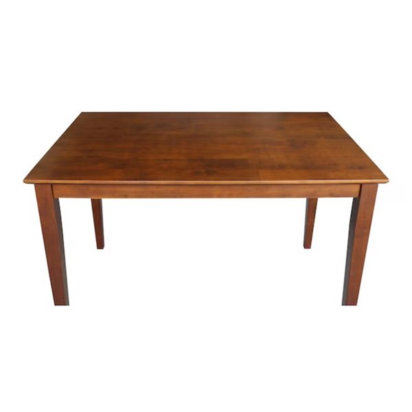 International Concepts 30 W x 48 L x 30-in H Solid Wood Top Dining Table - Espresso
