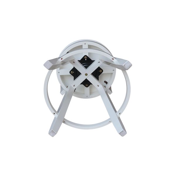 International Concepts Sara Solid Wood Swivel Counter Height Stool - White
